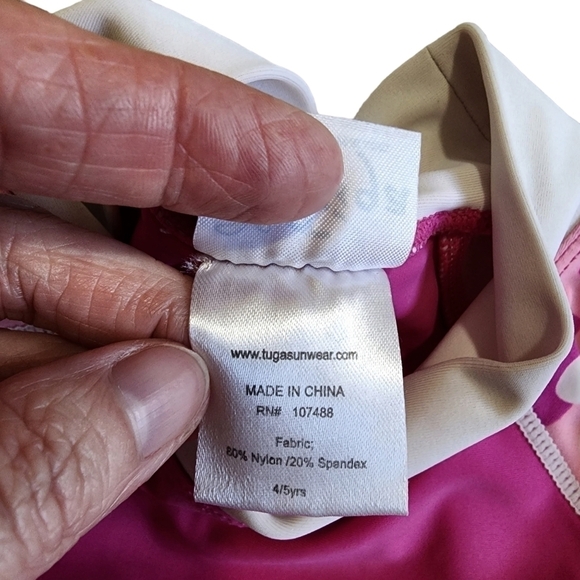 3/$15 Tuga Rash Guard Swim Top - 4/5 - Picture 5 of 6